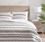 Chenille Striped Quilt Set & Shams
