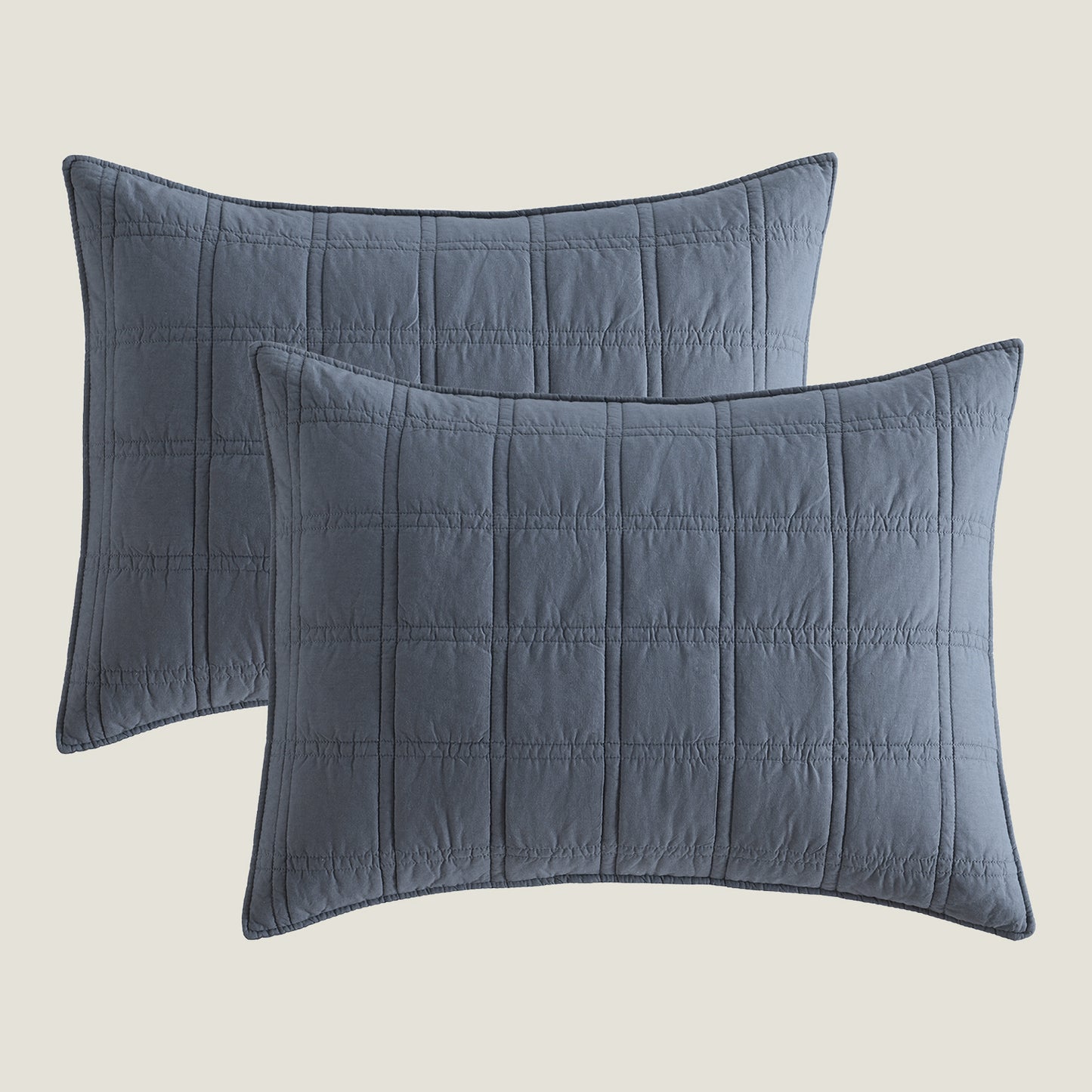 Prewashed 100% Cotton Quilted Pillow Shams