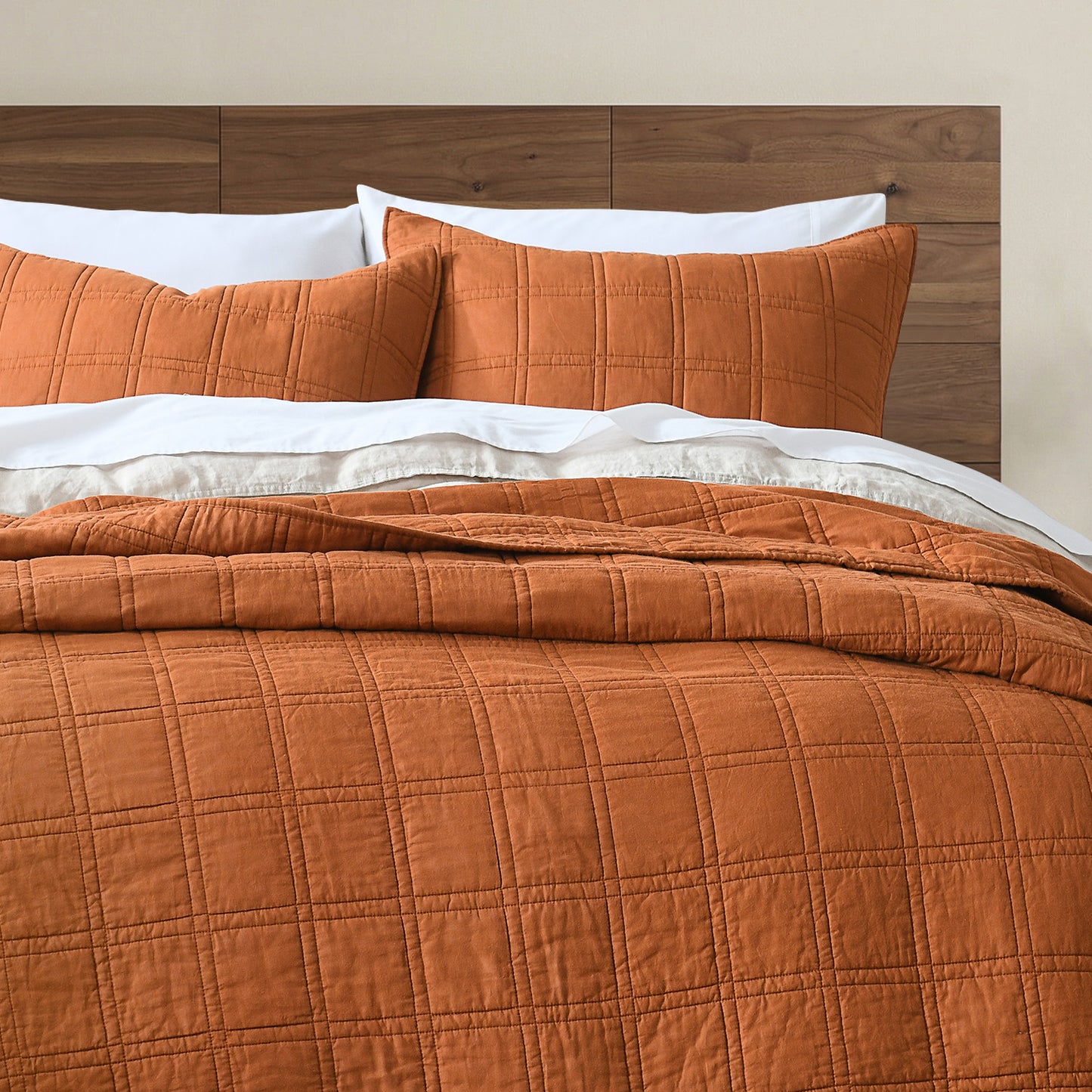 Prewashed  Cotton Quilt Set