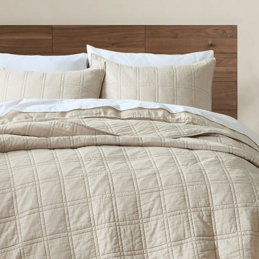 Prewashed  Cotton Quilt Set