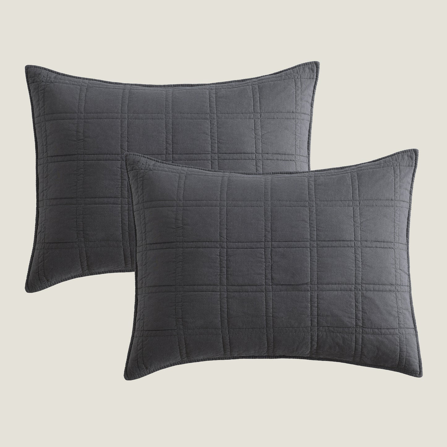 Prewashed 100% Cotton Quilted Pillow Shams