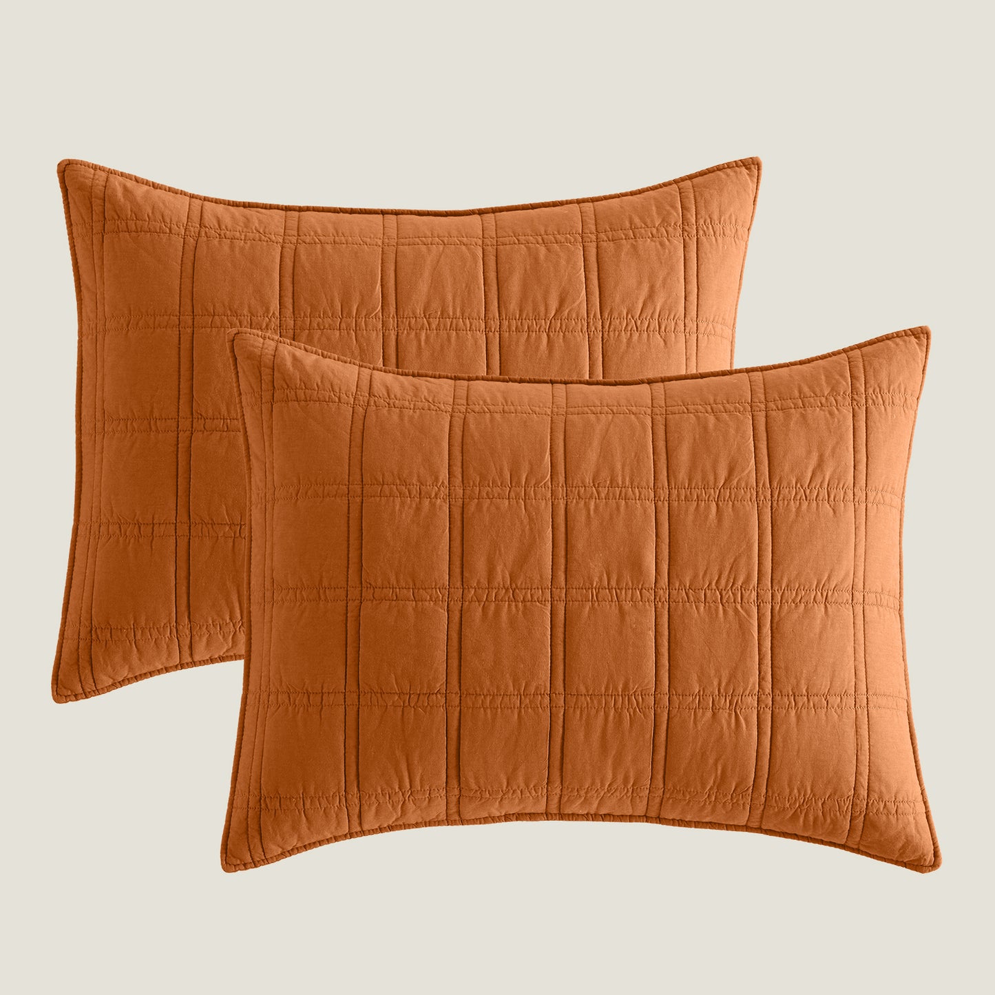 Prewashed 100% Cotton Quilted Pillow Shams