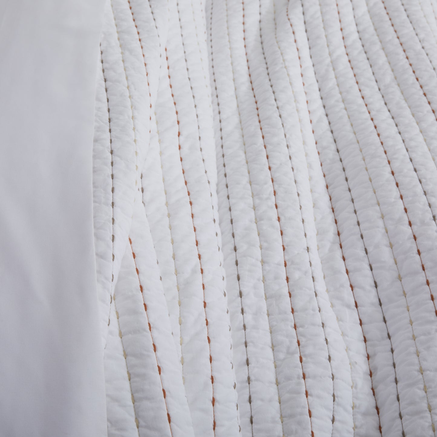 100% Cotton Striped Channel Stitch Bedding Set