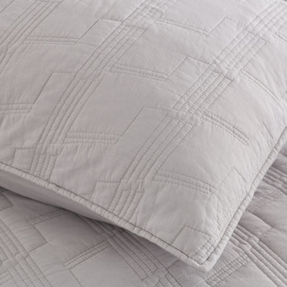Geometric 100% Cotton Quilted Pillow Shams