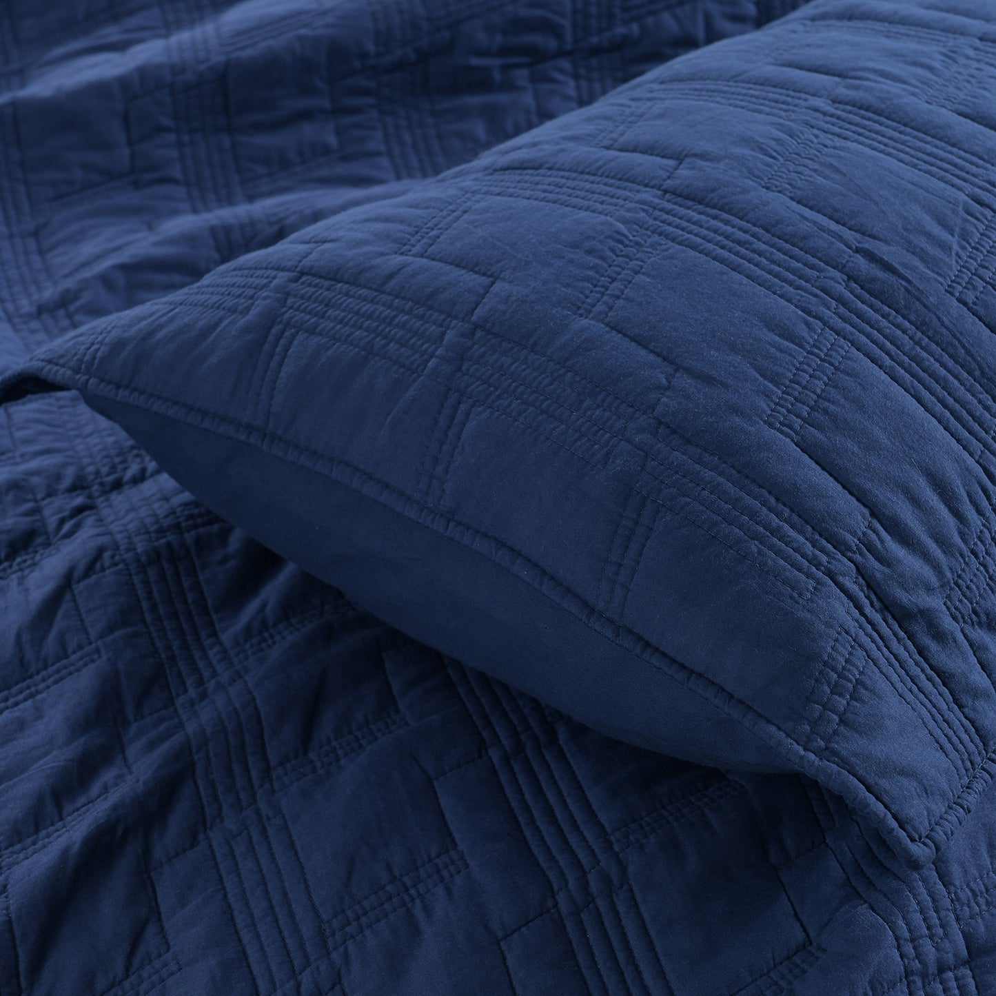 Geometric 100% Cotton Quilted Pillow Shams