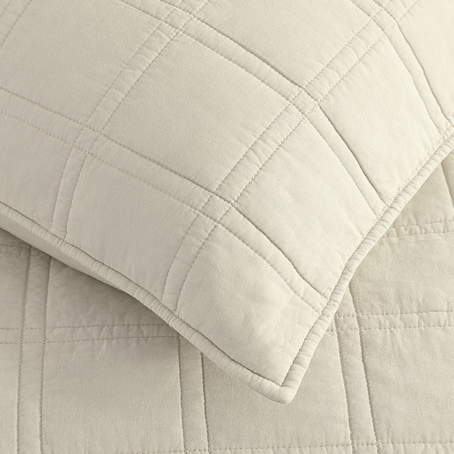 Prewashed 100% Cotton Quilted Pillow Shams