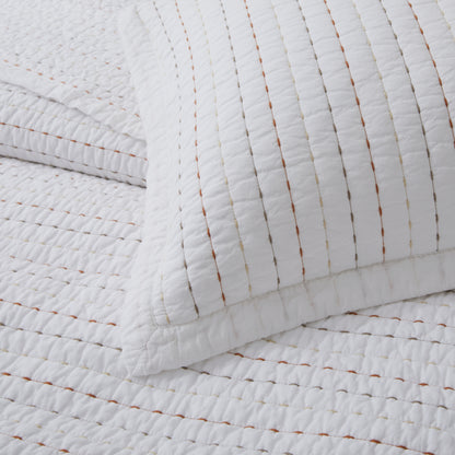 100% Cotton Striped Channel Stitch Bedding Set