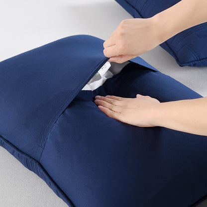 Geometric 100% Cotton Quilted Pillow Shams