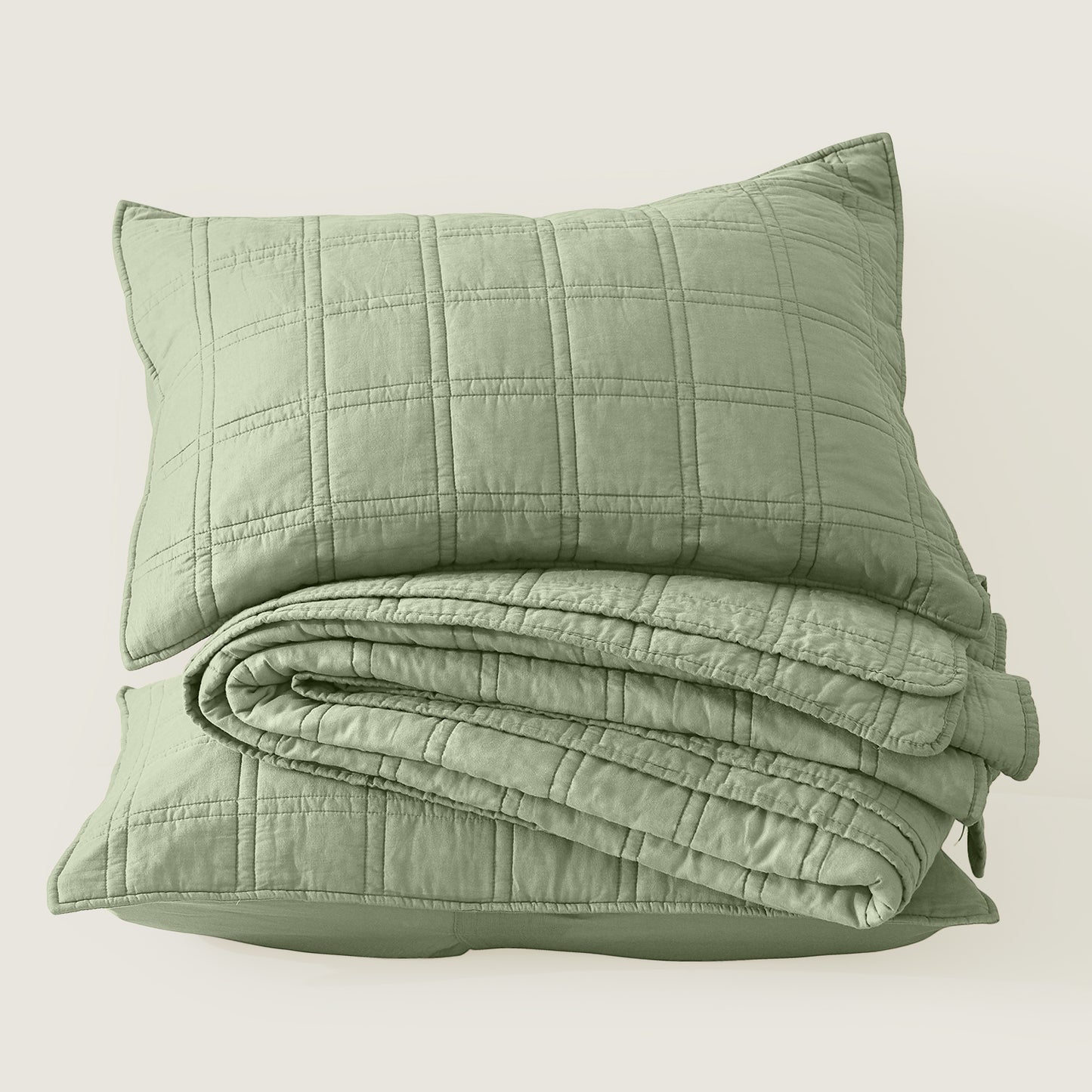 Prewashed  Cotton Quilt Set