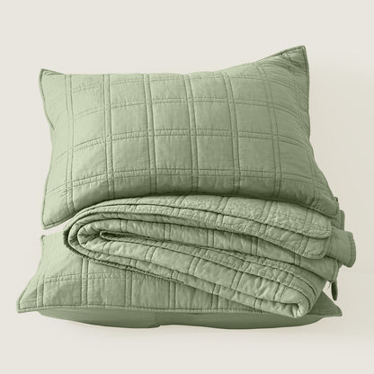 Prewashed  Cotton Quilt Set