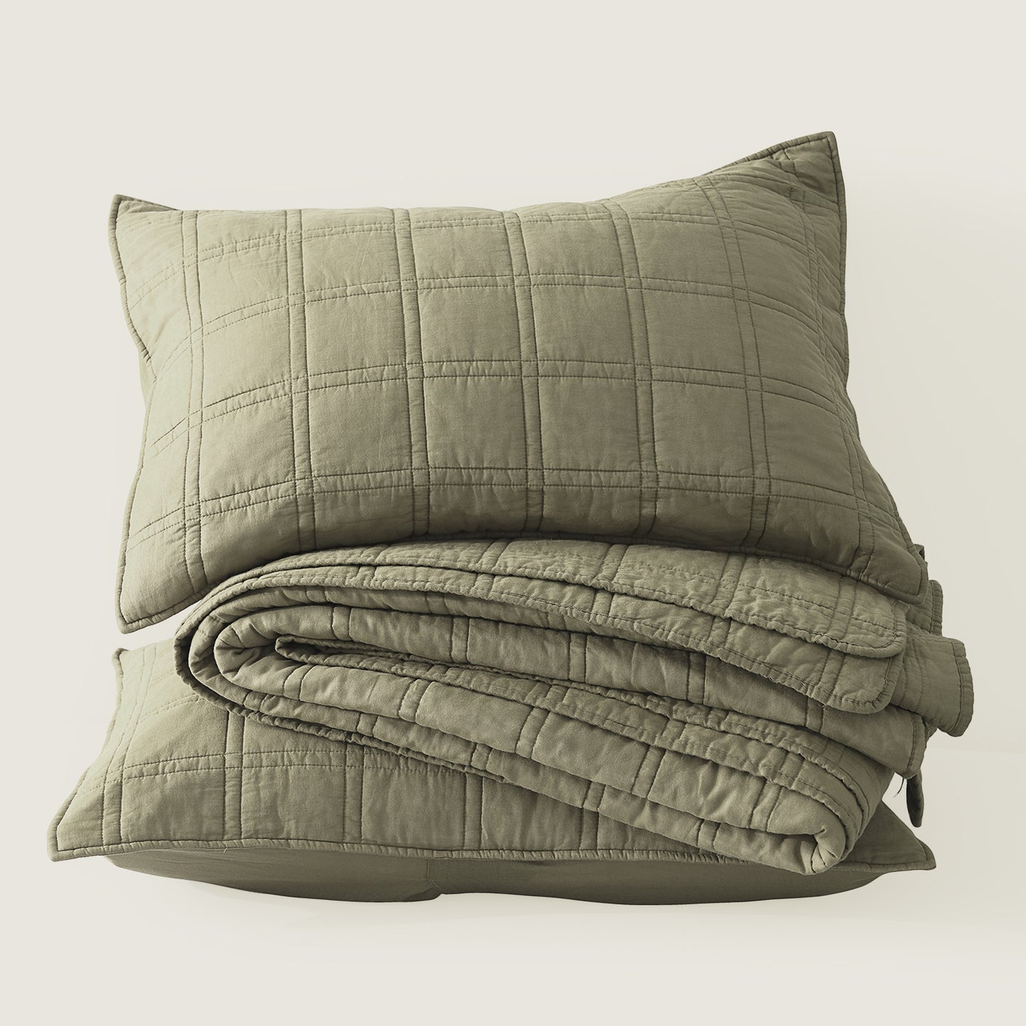 Prewashed  Cotton Quilt Set