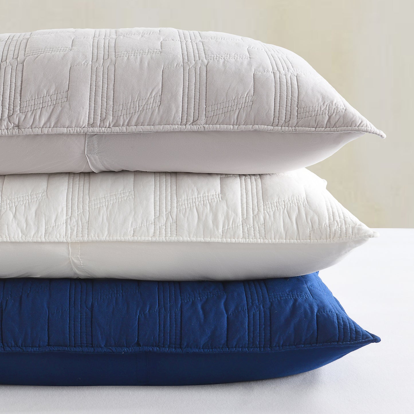 Geometric 100% Cotton Quilted Pillow Shams