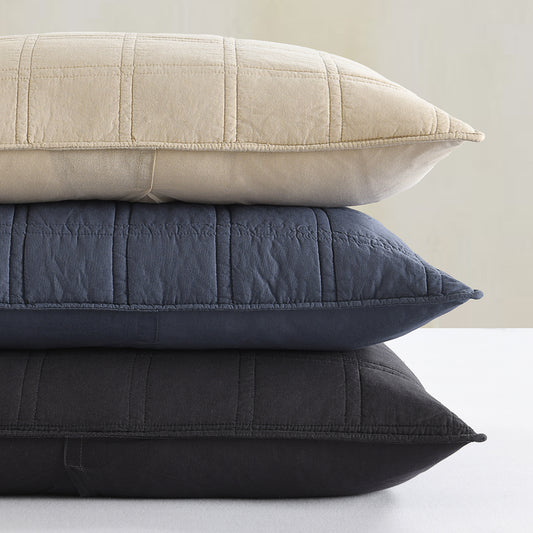 Prewashed 100% Cotton Quilted Pillow Shams