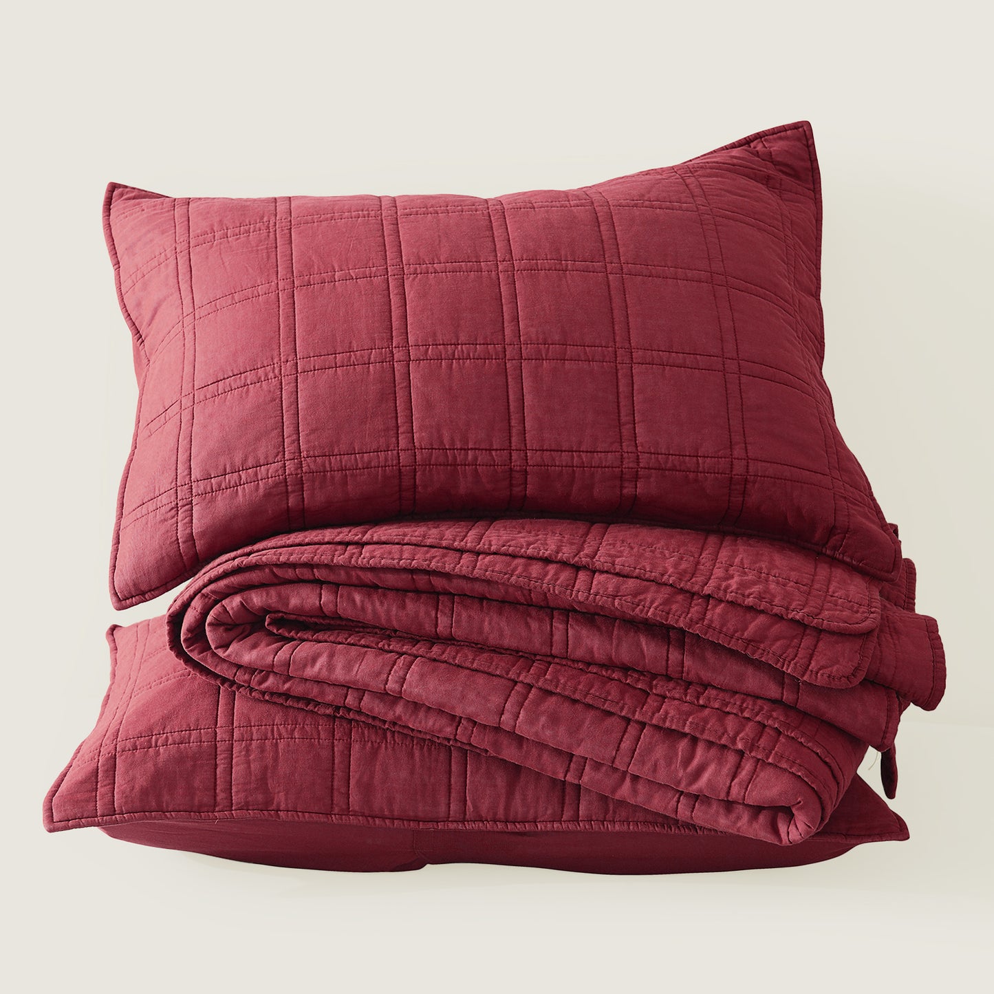 Prewashed  Cotton Quilt Set