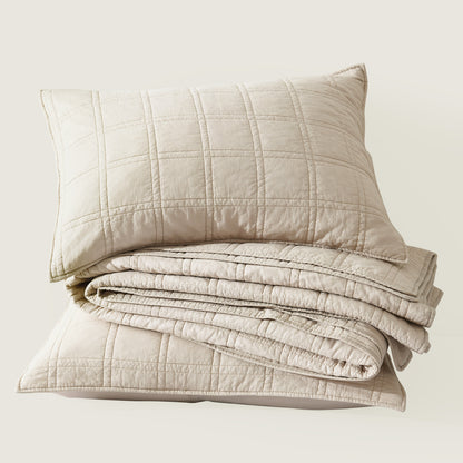 Prewashed  Cotton Quilt Set