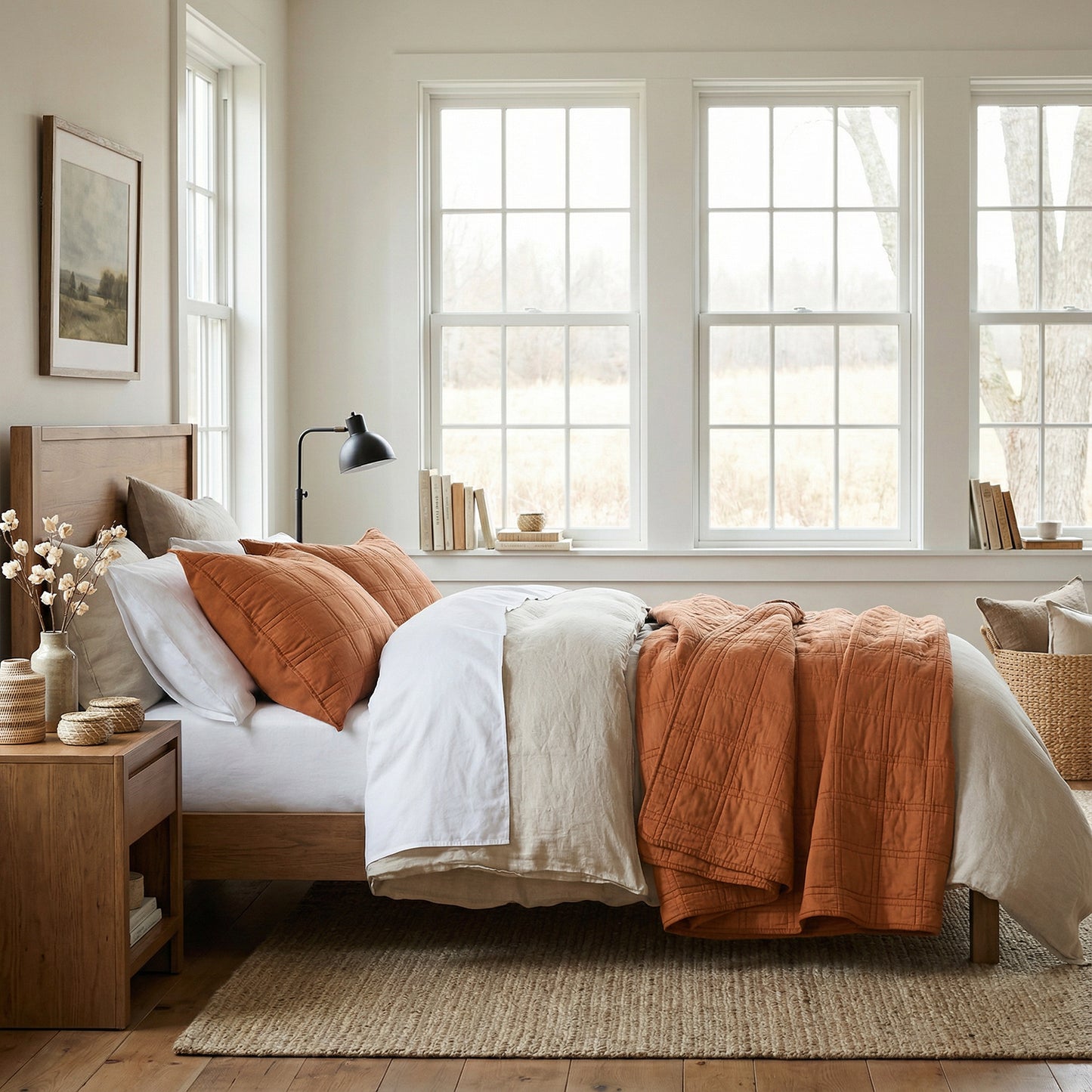 Prewashed  Cotton Quilt Set