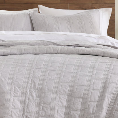 Geometric 100% Cotton Quilted Pillow Shams