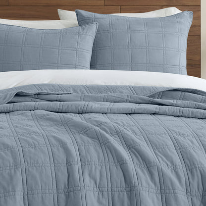 Prewashed 100% Cotton Quilted Pillow Shams