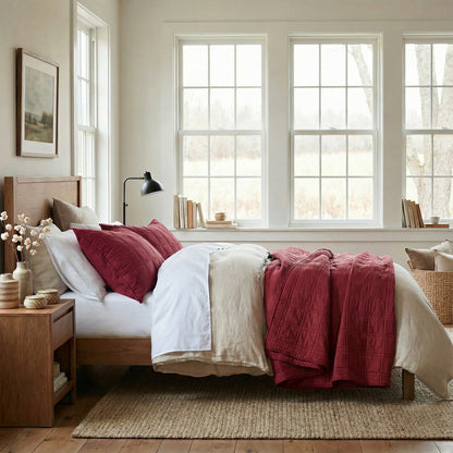 Prewashed  Cotton Quilt Set