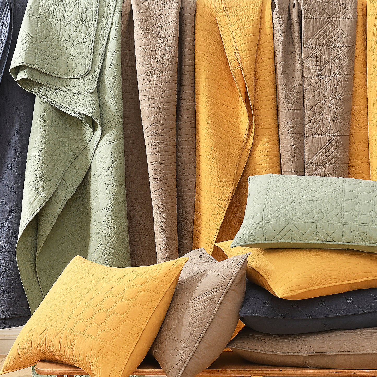 Drift Cotton Quilt Set