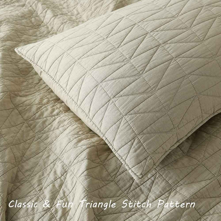 Horimote Stone Washed Triangle Quilt Sets