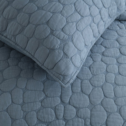 Cobblestone Reversible Cotton Quilt Set