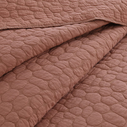 Cobblestone Reversible Cotton Quilt Set