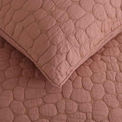 Cobblestone Reversible Cotton Quilt Set