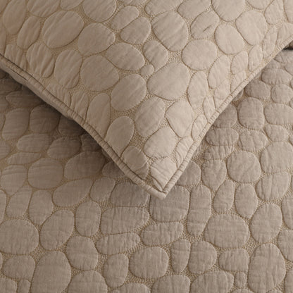 Cobblestone Reversible Cotton Quilt Set