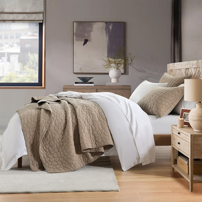 Cobblestone Reversible Cotton Quilt Set