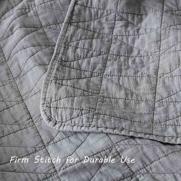 Stone Washed Triangle Quilt Sets
