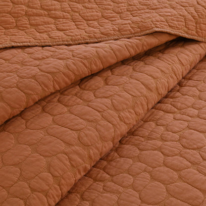 Cobblestone Reversible Cotton Quilt Set