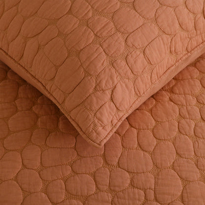 Cobblestone Reversible Cotton Quilt Set