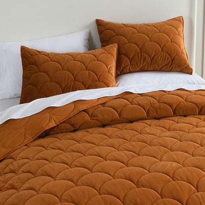 Luxury Velvet Quilt Set